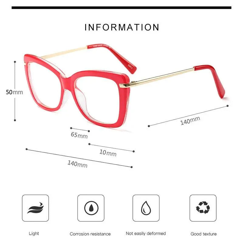 Women's Cat Eye Full Rim Acetate Prescription Glasses 97331 — view 7 | Rx Spectacle