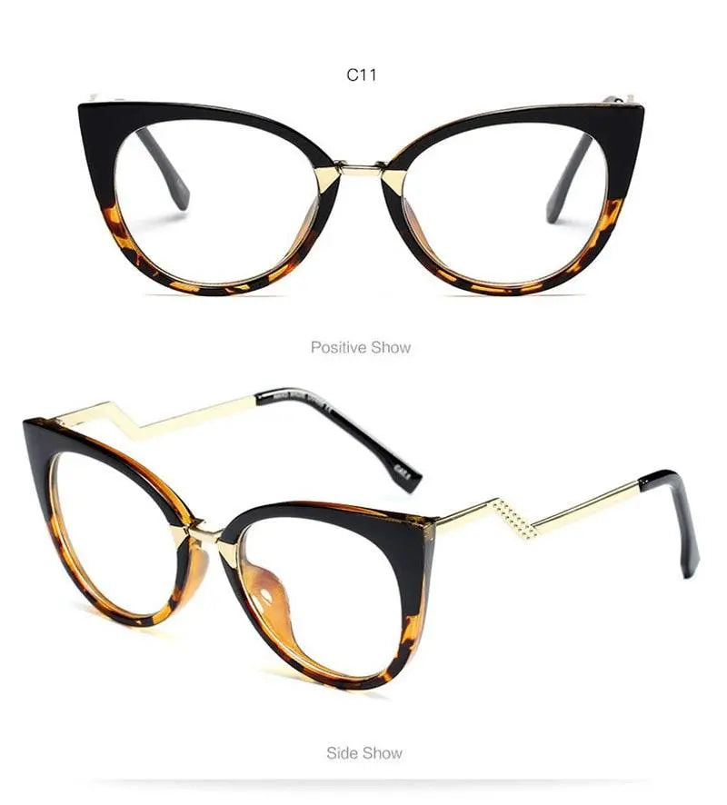 Women's Cat Eye Full Rim Acetate Prescription Glasses 97320 — view 17 | Rx Spectacle