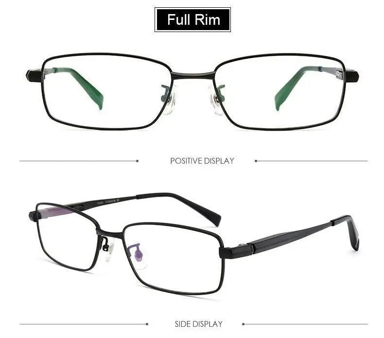 Men's Full Rim Titanium Reading Glasses 81133 — view 19 | Rx Spectacle