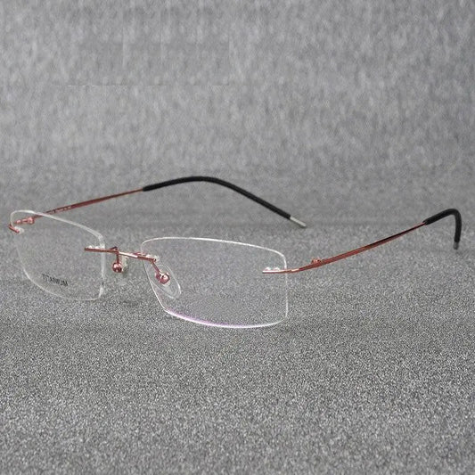 Rimless Titanium Prescription Glasses — view 1 | Rx Spectacle