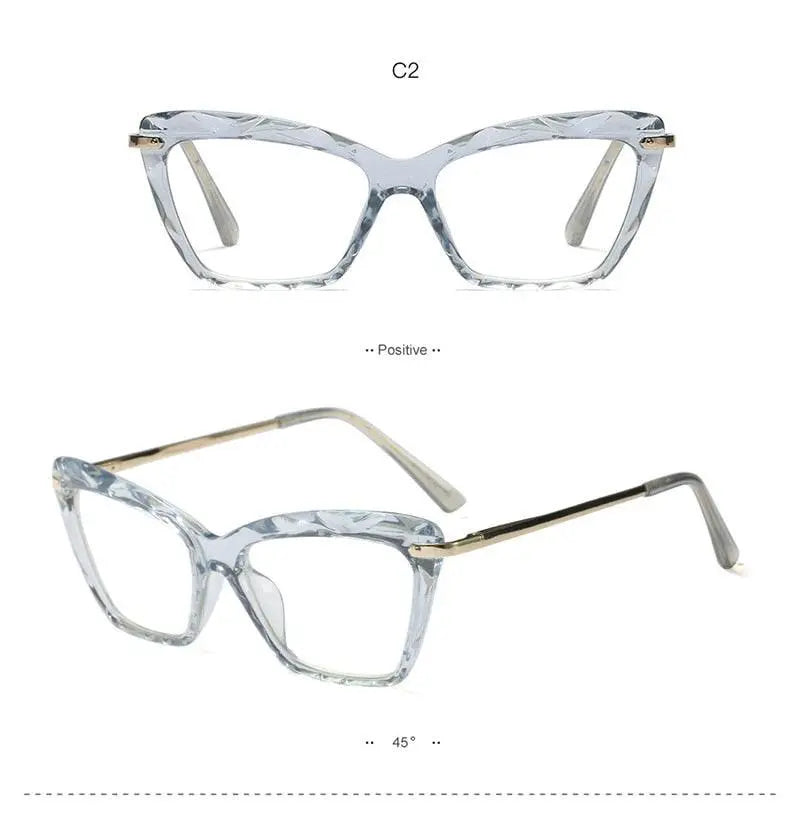 Women's Cat Eye Full Rim Acetate Prescription Glasses 97533 — view 14 | Rx Spectacle
