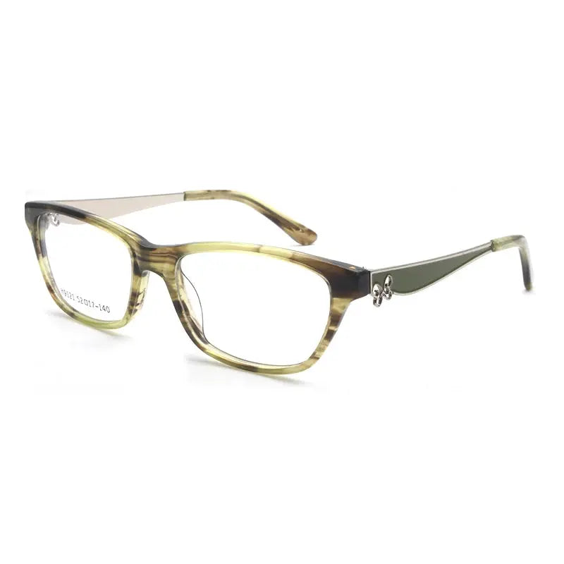 Women's Square Full Rim Acetate Prescription Glasses 91214 — view 3 | Rx Spectacle