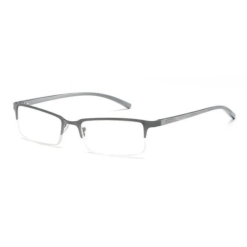 Unisex Semi-Rimless Alloy Reading Glasses Xm073 — view 4 | Rx Spectacle