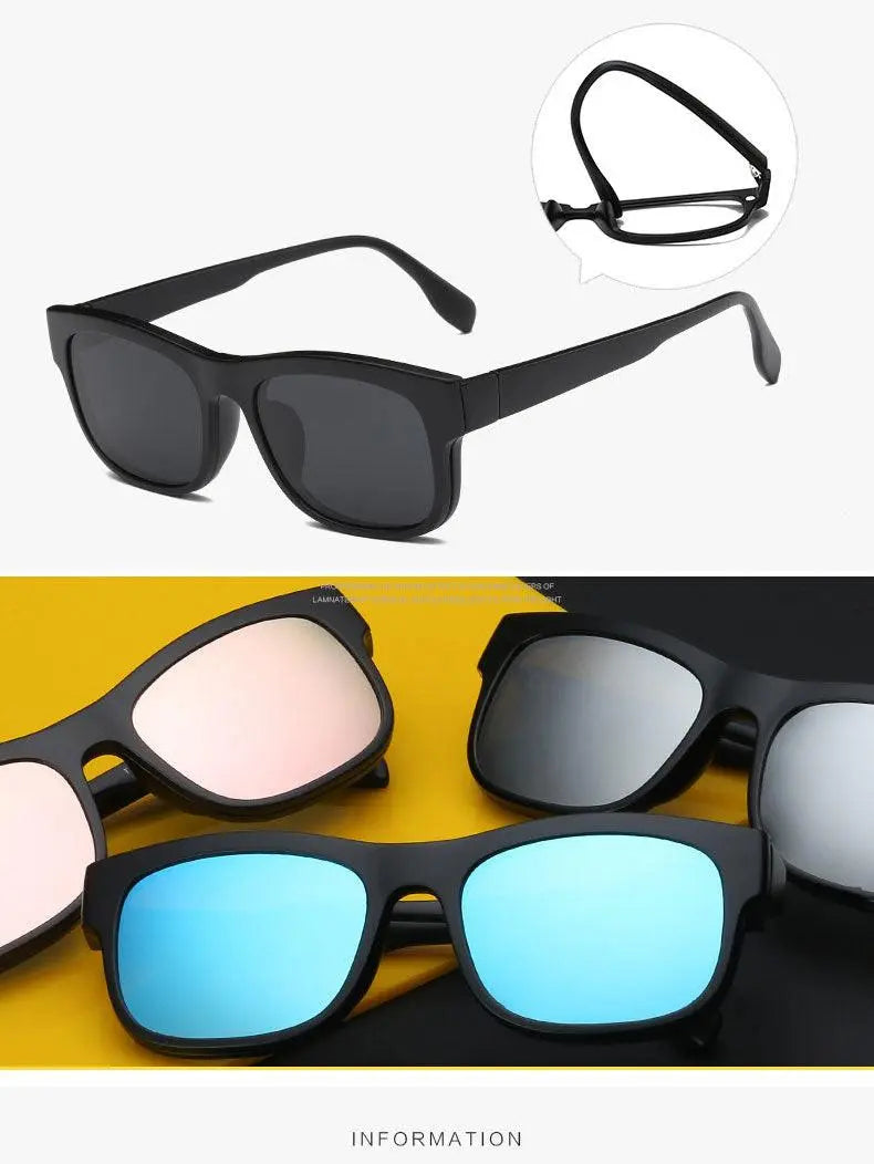 Unisex Square Full Rim Clip-On Prescription Glasses 2203 — view 8 | Rx Spectacle