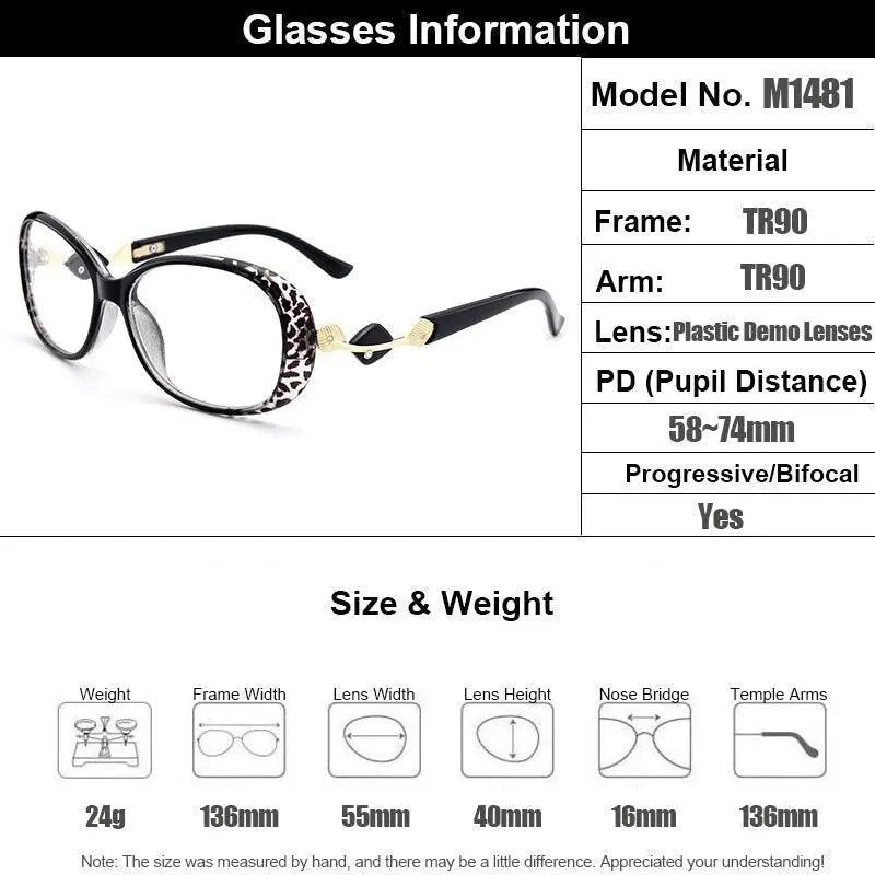 Women's Full Rim TR90 Prescription Glasses M1481 — view 5 | Rx Spectacle