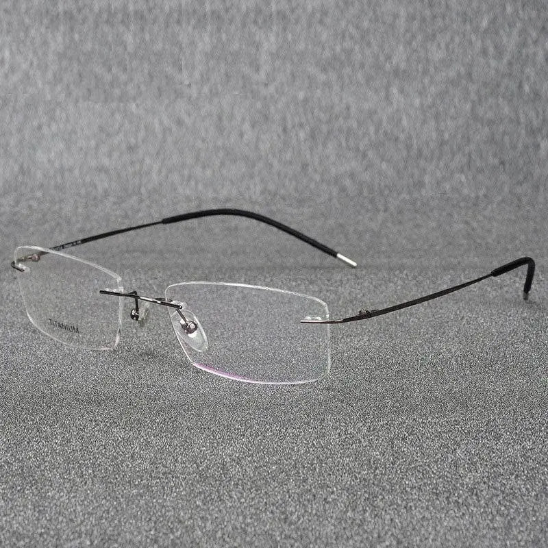 Rimless Titanium Prescription Glasses — view 7 | Rx Spectacle