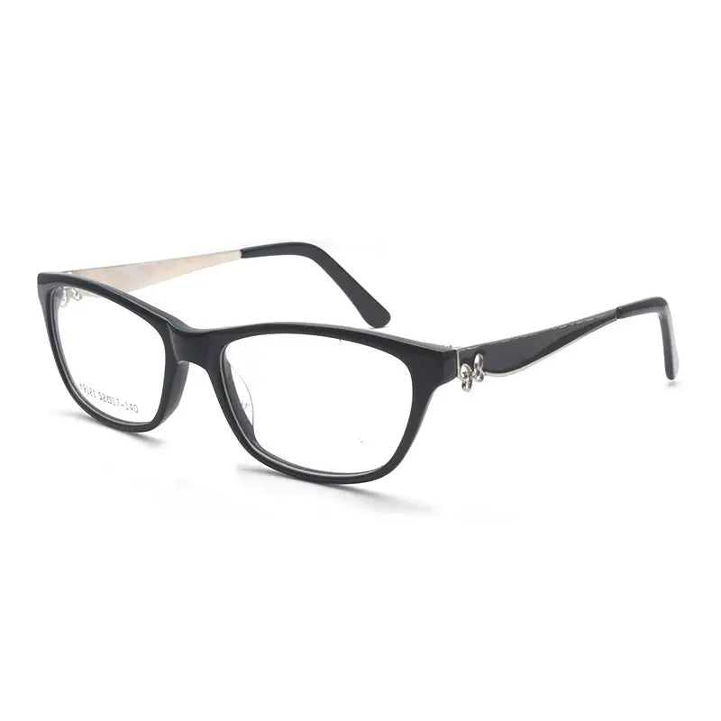 Women's Square Full Rim Acetate Prescription Glasses 91214 — view 6 | Rx Spectacle