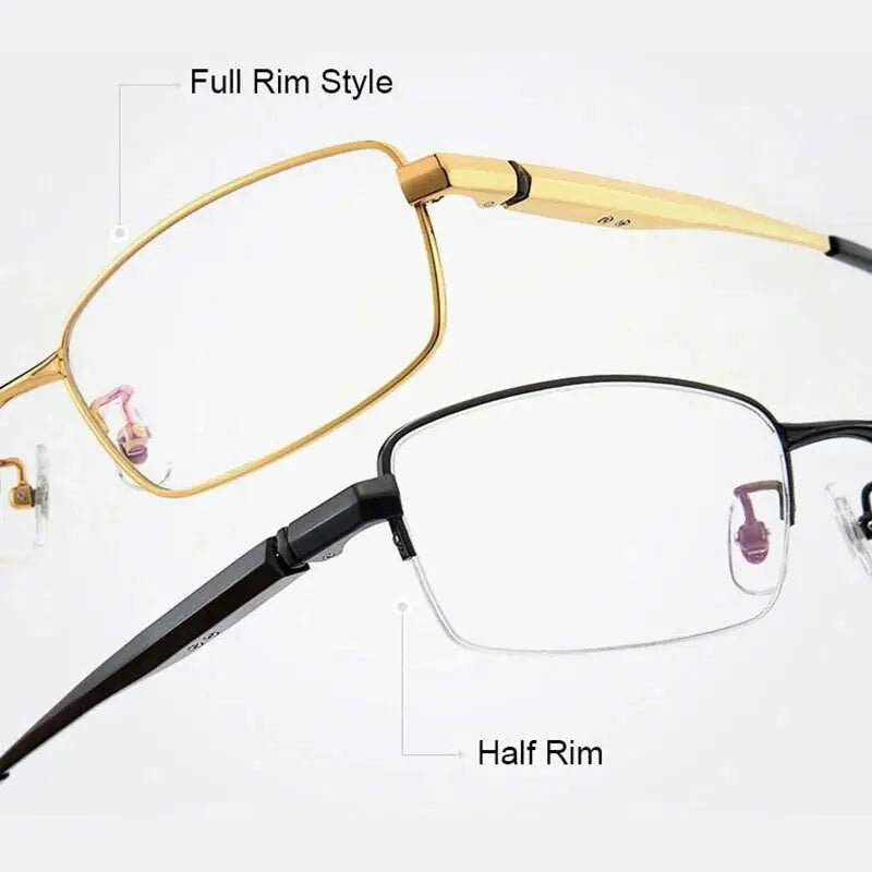 Men's Full Rim Titanium Reading Glasses 81133 — view 7 | Rx Spectacle