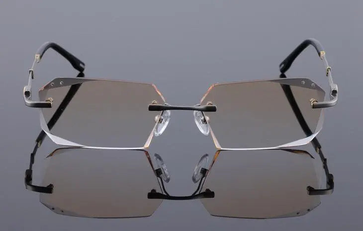 Rimless Titanium Prescription Glasses 58128 — view 12 | Rx Spectacle