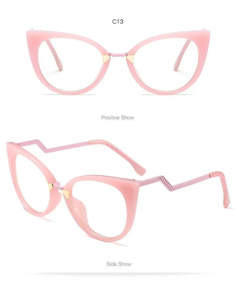 Women's Cat Eye Full Rim Acetate Prescription Glasses 97320 — view 19 | Rx Spectacle