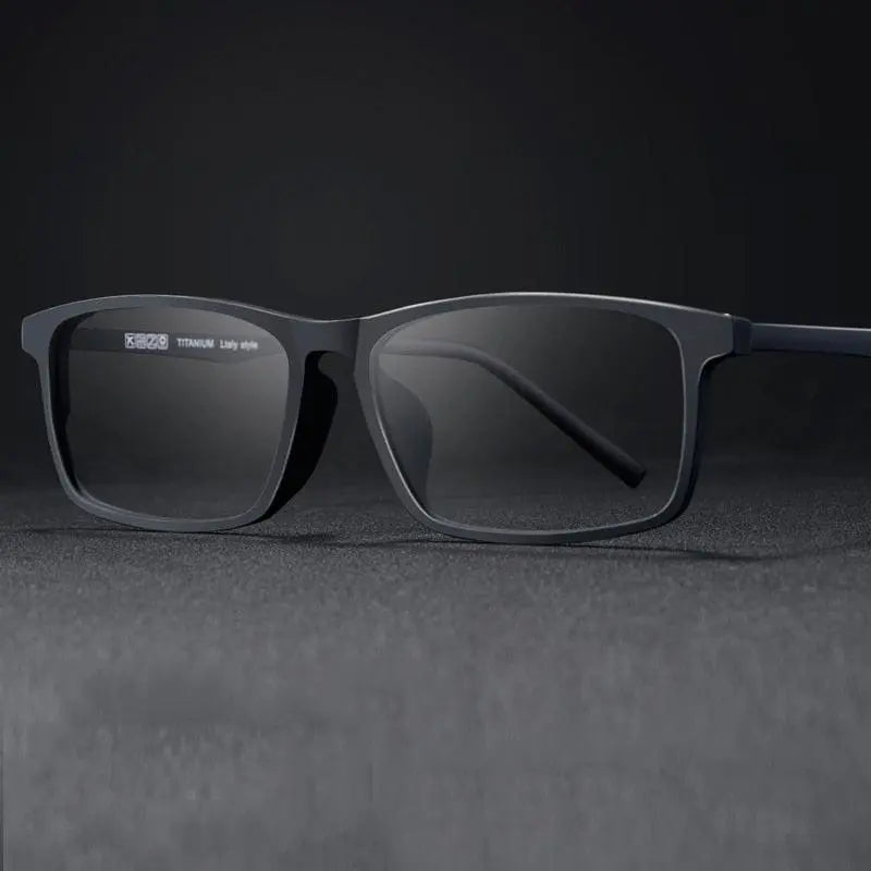 Men's Square Semi-Rimless TR90 Prescription Glasses 2099 — view 7 | Rx Spectacle