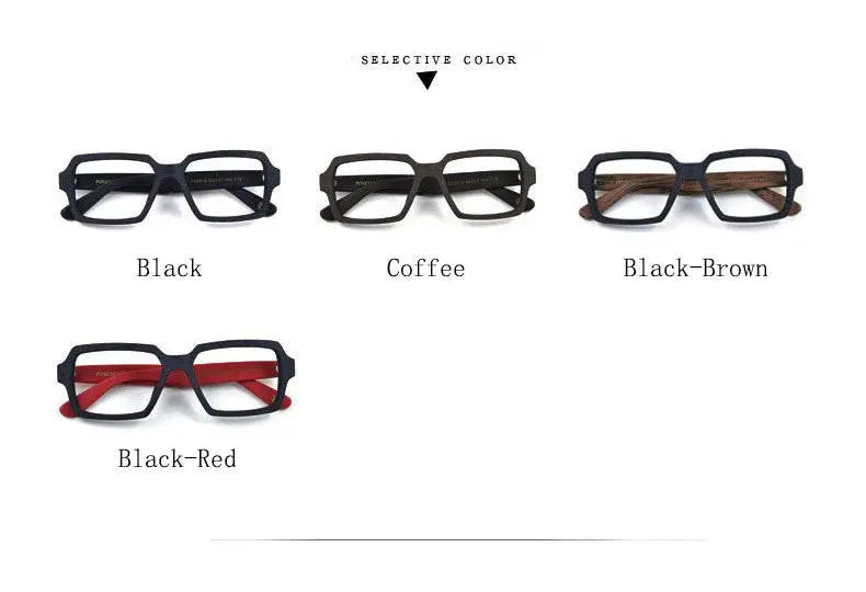Unisex Square Full Rim Acetate Oversized Prescription Glasses Ps9019 — view 11 | Rx Spectacle