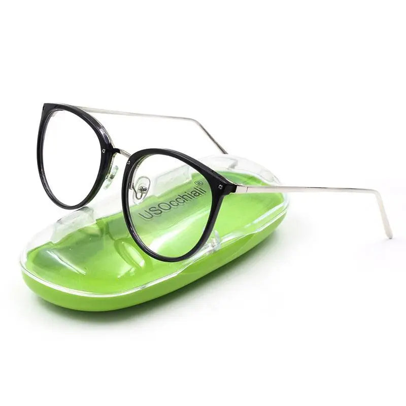 Women's Cat Eye Full Rim Alloy Prescription Glasses 5969 — view 3 | Rx Spectacle