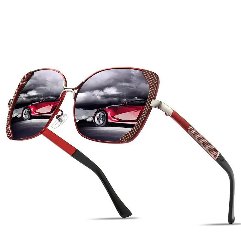 Women's Square Full Rim Alloy Prescription Glasses 6053 — view 3 | Rx Spectacle