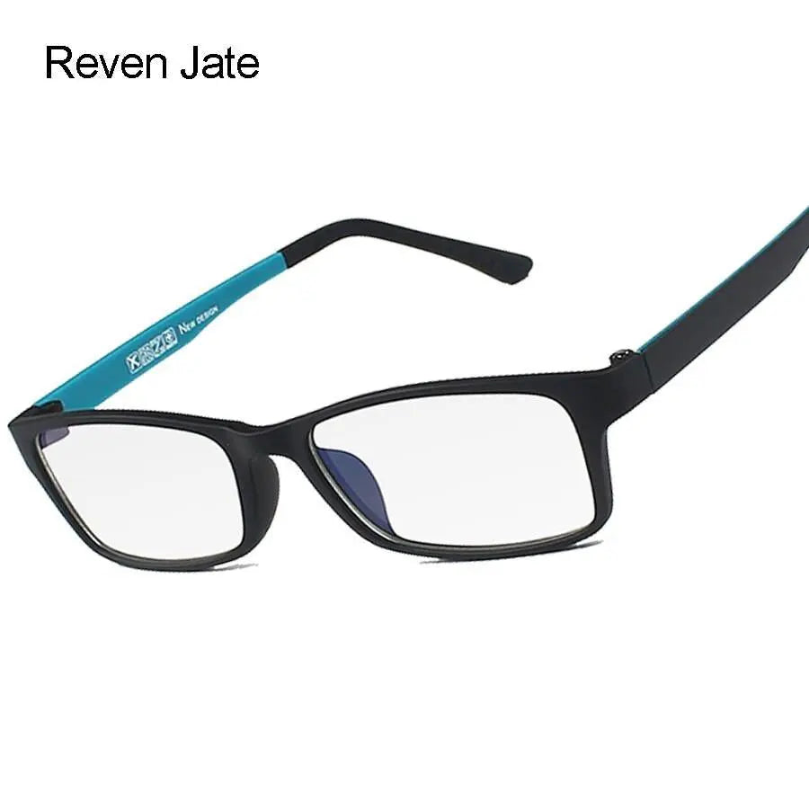 Unisex Square Full Rim Titanium Prescription Glasses 1302 — view 2 | Rx Spectacle
