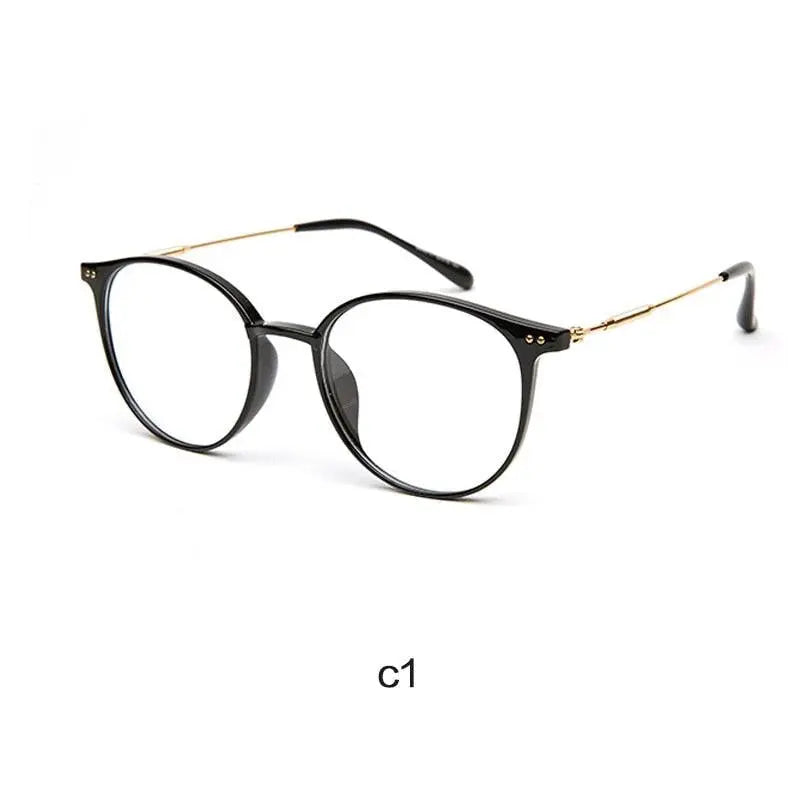Unisex Round Full Rim Acetate Prescription Glasses — view 8 | Rx Spectacle
