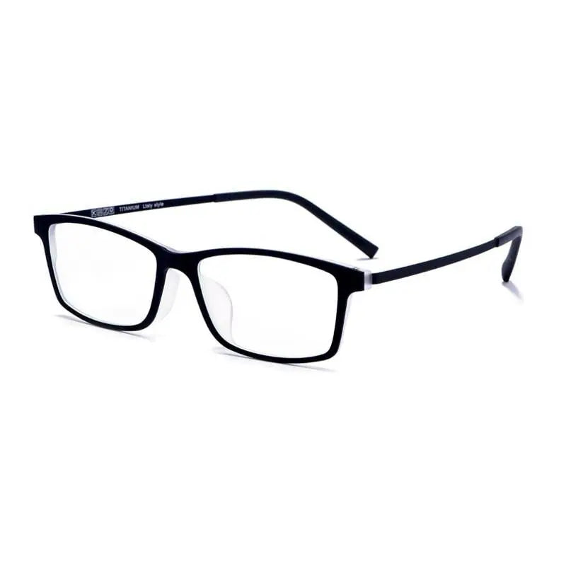Men's Square Semi-Rimless TR90 Prescription Glasses 2099 — view 3 | Rx Spectacle