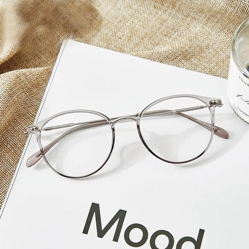 Unisex Round Full Rim Acetate Prescription Glasses — view 2 | Rx Spectacle