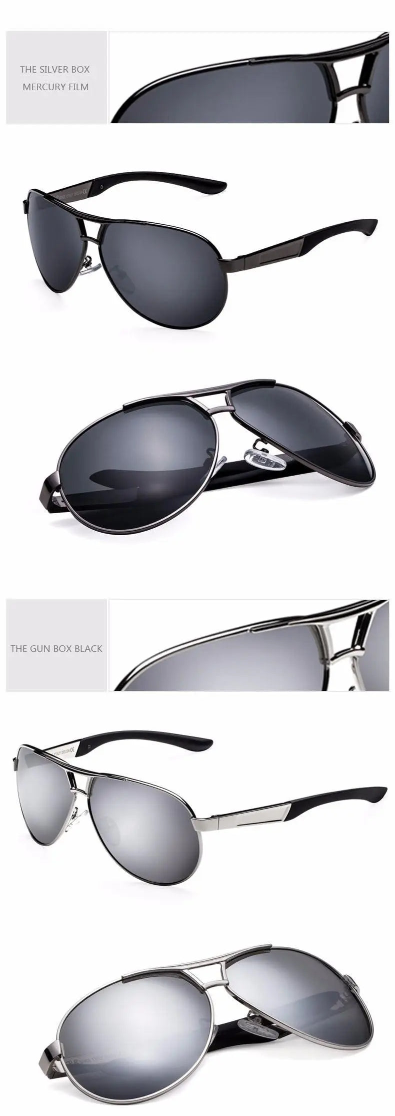 Men's Oval Full Rim Alloy Prescription Glasses 0718 — view 15 | Rx Spectacle