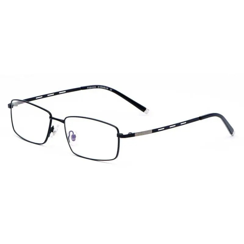 Men's Square Full Rim Alloy Prescription Glasses F3099 — view 3 | Rx Spectacle