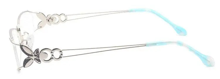 Women's Butterfly Full Rim Alloy Prescription Glasses 6150 — view 31 | Rx Spectacle