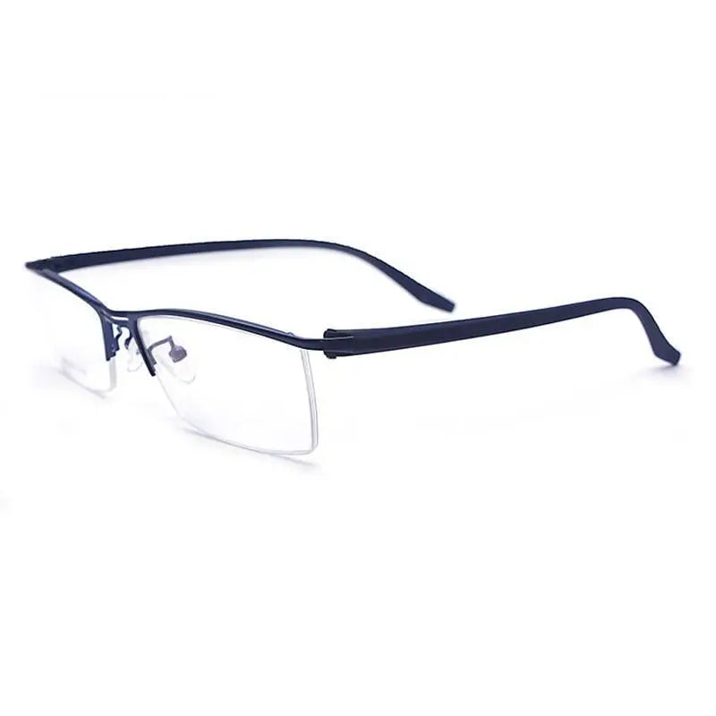 Men's Semi-Rimless Acetate Prescription Glasses 1088 — view 4 | Rx Spectacle