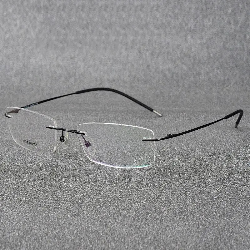 Rimless Titanium Prescription Glasses — view 12 | Rx Spectacle