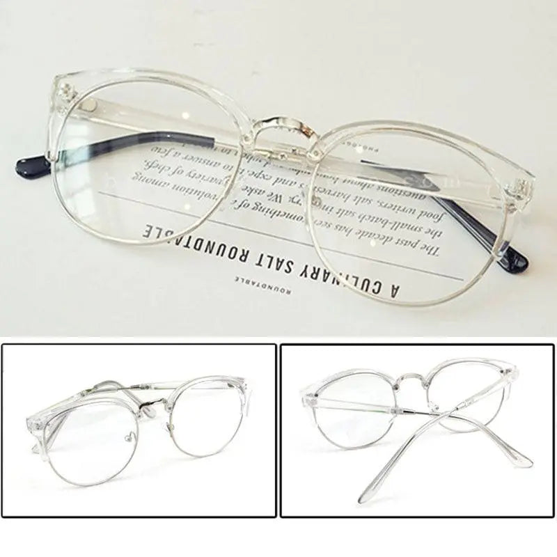 Women's Cat Eye Semi-Rimless Plastic Prescription Glasses 322 — view 3 | Rx Spectacle