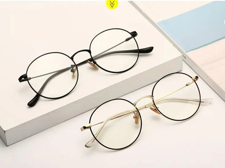 Unisex Round Full Rim Alloy Prescription Glasses 77507 — view 13 | Rx Spectacle