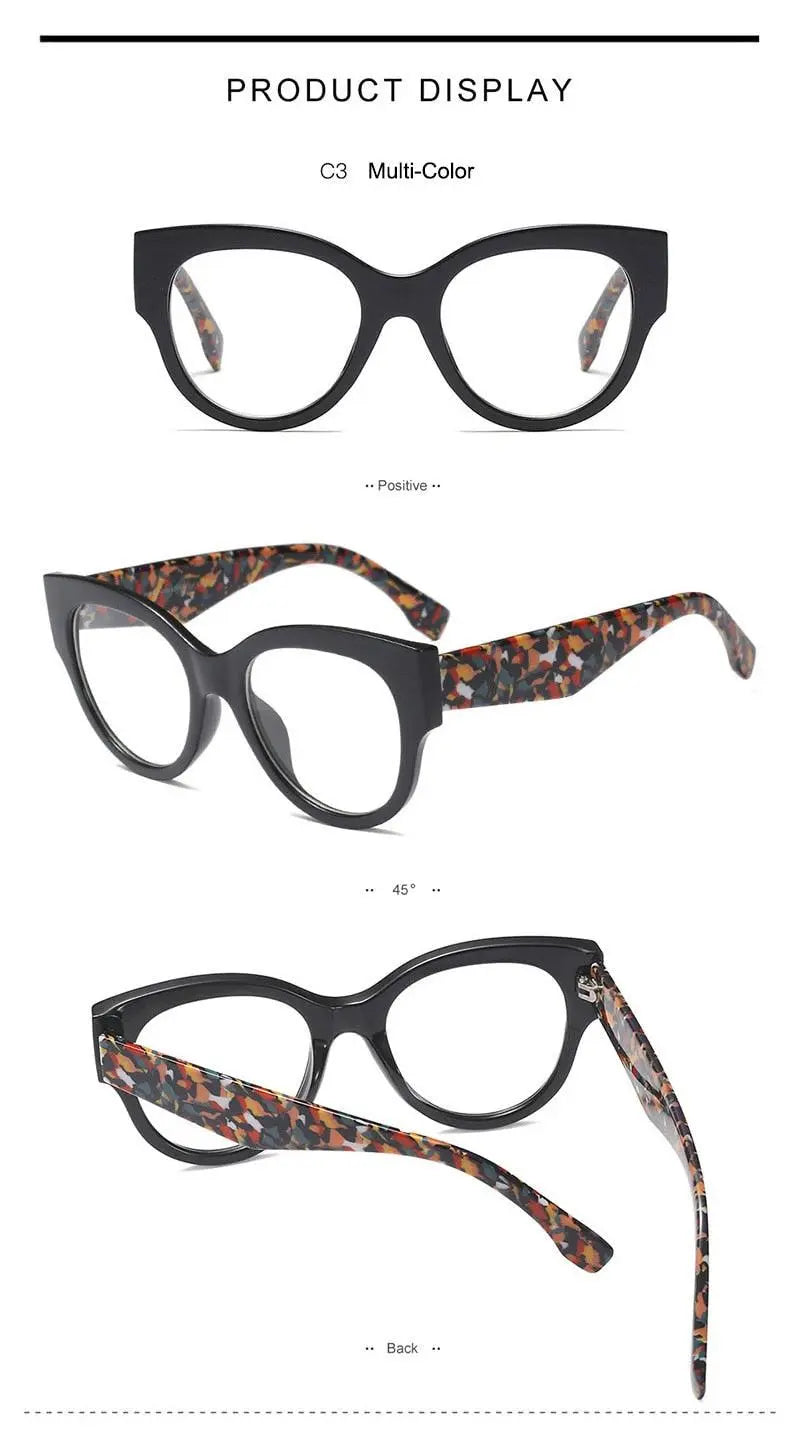 Women's Cat Eye Full Rim Acetate Prescription Glasses 92161 — view 13 | Rx Spectacle