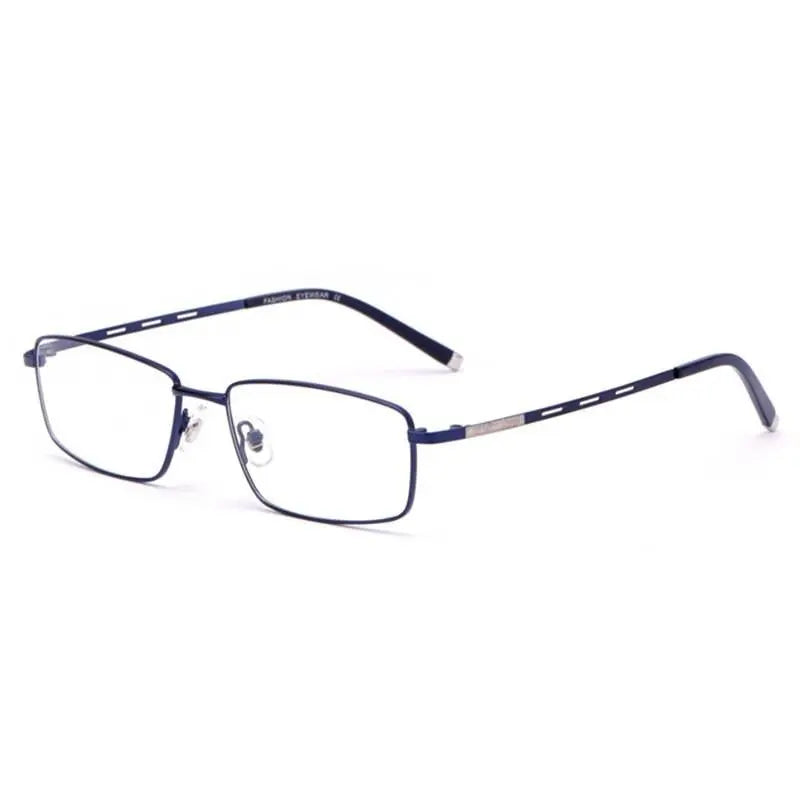 Men's Square Full Rim Alloy Prescription Glasses F3099 — view 4 | Rx Spectacle
