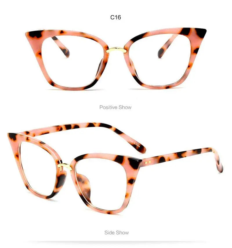 Women's Cat Eye Full Rim Acetate Prescription Glasses 97093 — view 15 | Rx Spectacle