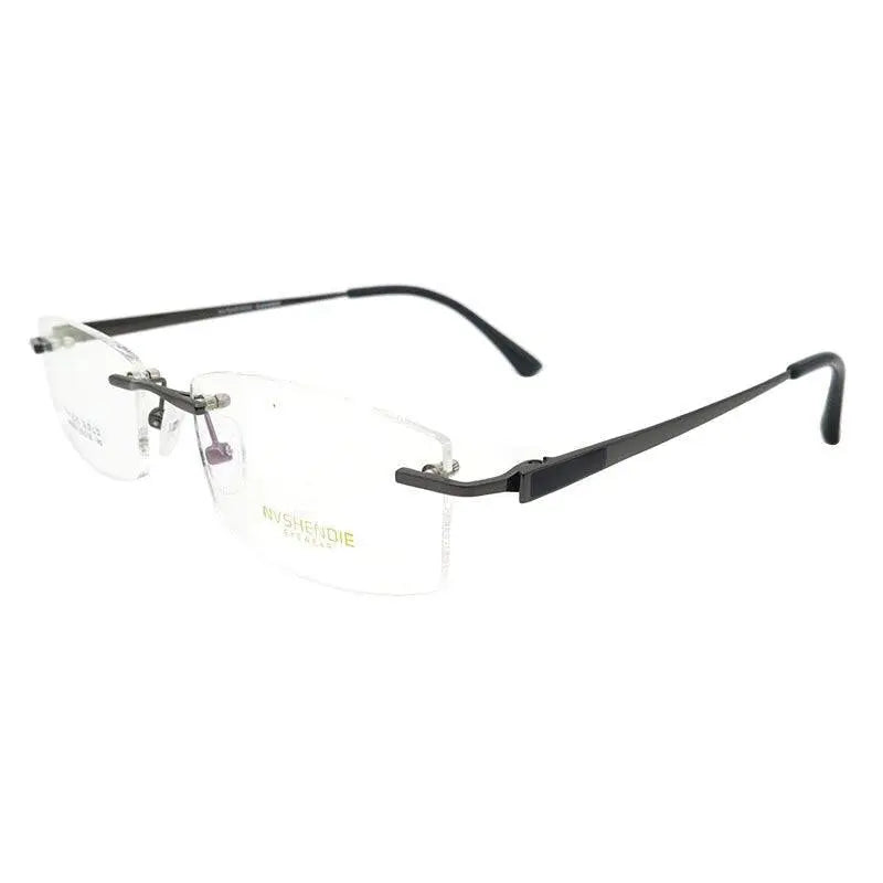 Men's Rimless Titanium Prescription Glasses S8326 — view 4 | Rx Spectacle