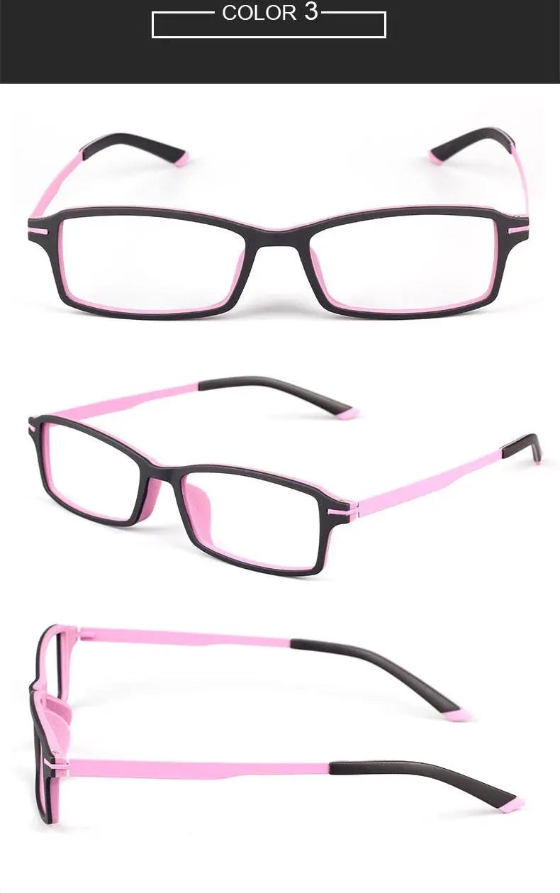 Square Full Rim Titanium Prescription Glasses 7011 — view 15 | Rx Spectacle