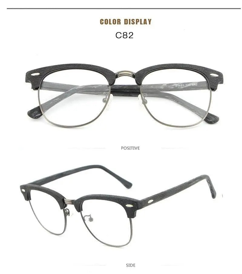 Unisex Oval Full Rim Acetate Prescription Glasses Hb027 — view 16 | Rx Spectacle