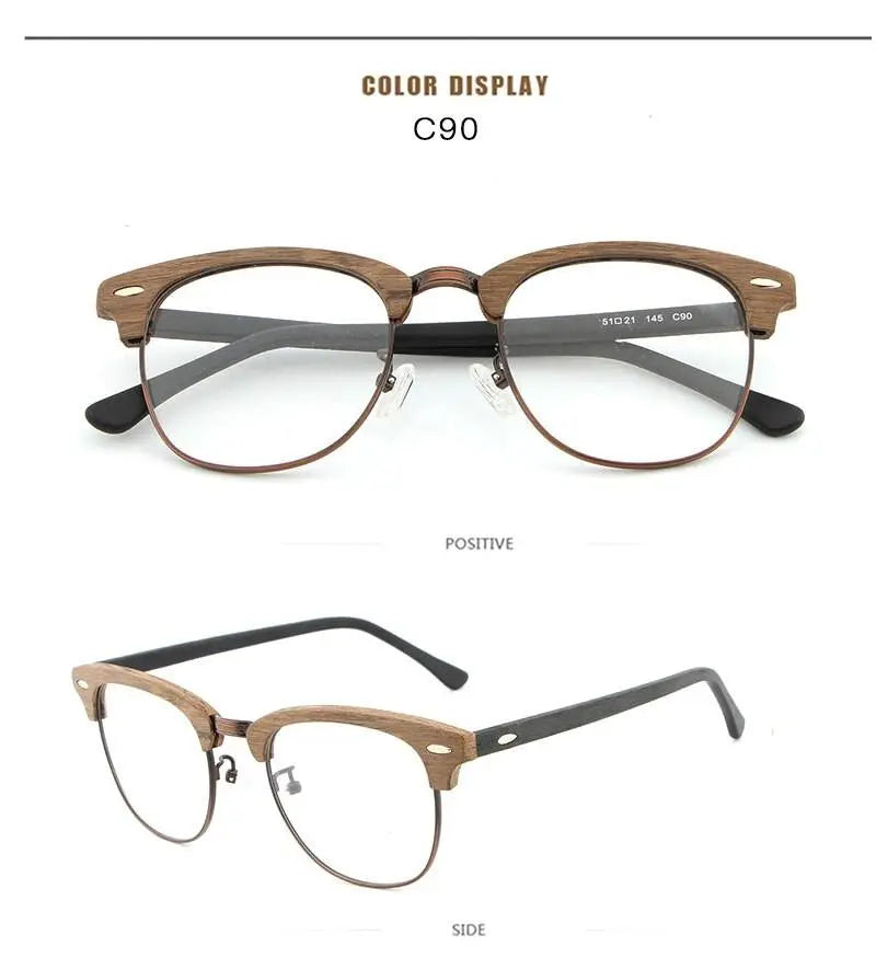 Unisex Oval Full Rim Acetate Prescription Glasses Hb027 — view 15 | Rx Spectacle