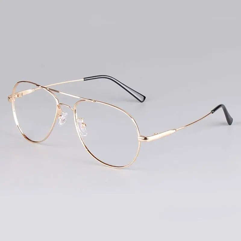 Unisex Oval Full Rim Titanium Double Bridge Prescription Glasses 3028 — view 6 | Rx Spectacle