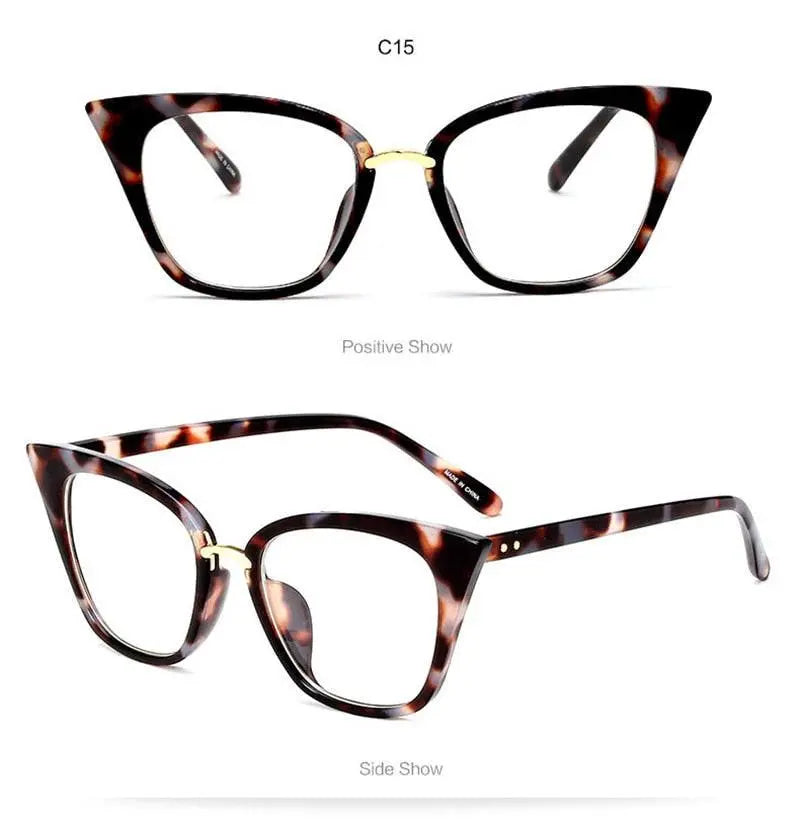 Women's Cat Eye Full Rim Acetate Prescription Glasses 97093 — view 14 | Rx Spectacle