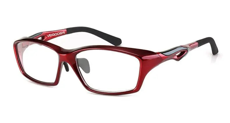 Men's Square Full Rim Titanium Sports Glasses Tr8021 — view 22 | Rx Spectacle
