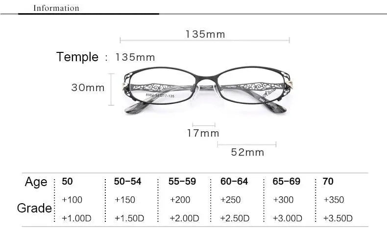 Unisex Rectangular Full Rim Alloy Reading Glasses 8982 — view 12 | Rx Spectacle