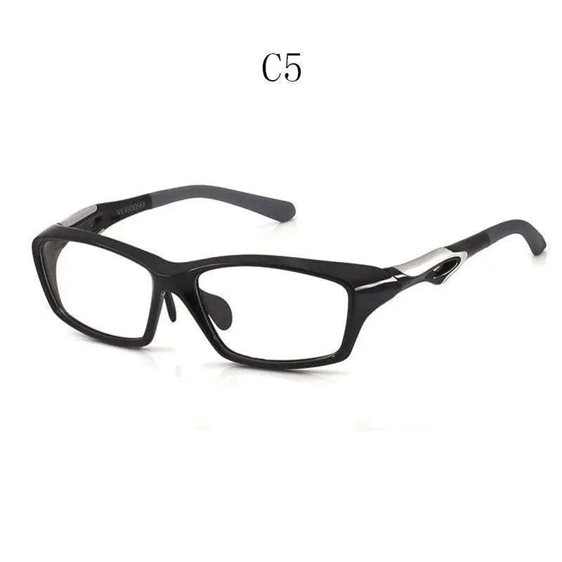 Men's Square Full Rim Titanium Sports Glasses Tr8021 — view 5 | Rx Spectacle