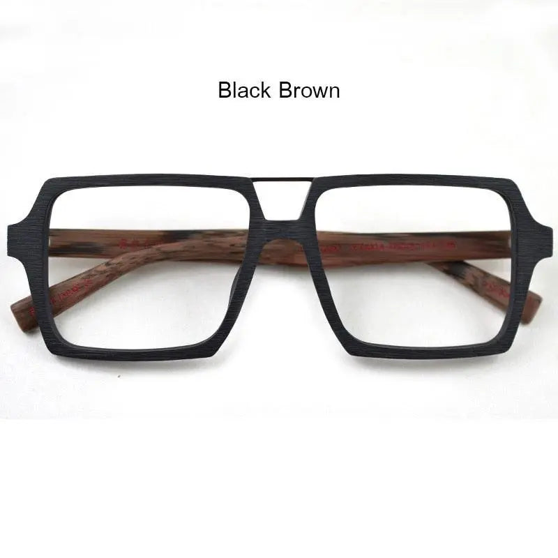 Unisex Square Full Rim Alloy Double Bridge Prescription Glasses Ps9016 — view 7 | Rx Spectacle