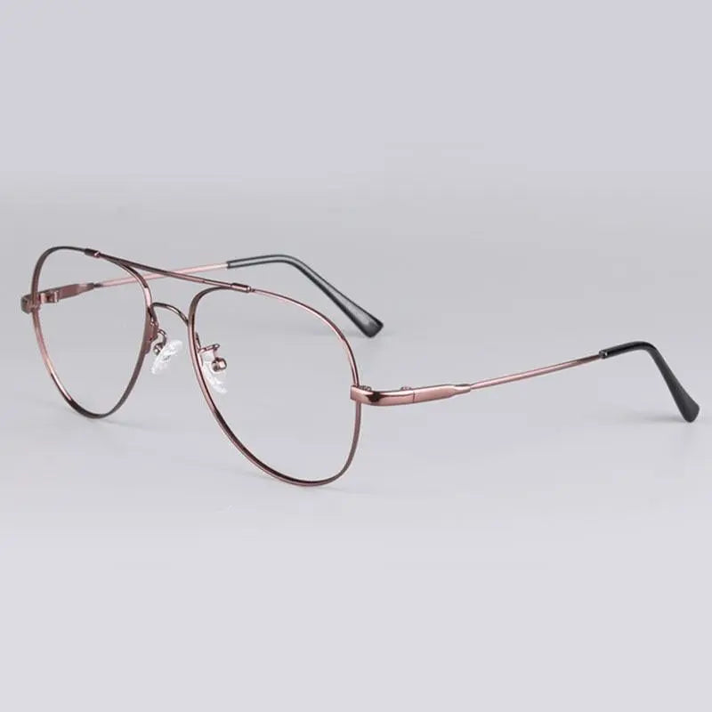 Unisex Oval Full Rim Titanium Double Bridge Prescription Glasses 3028 — view 16 | Rx Spectacle