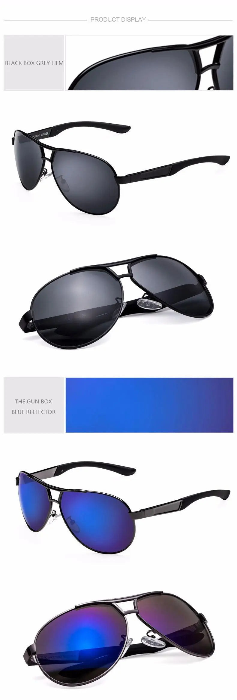 Men's Oval Full Rim Alloy Prescription Glasses 0718 — view 14 | Rx Spectacle