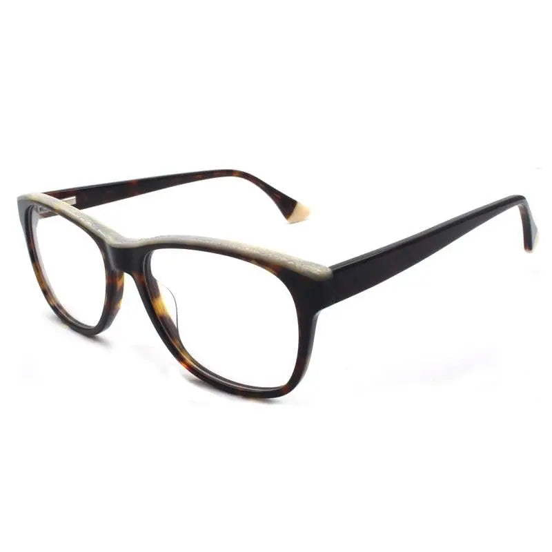 Unisex Square Full Rim Acetate Prescription Glasses 8040 — view 2 | Rx Spectacle
