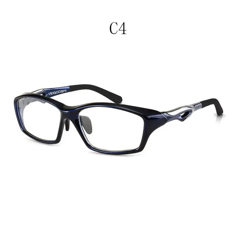 Men's Square Full Rim Titanium Sports Glasses Tr8021 — view 2 | Rx Spectacle