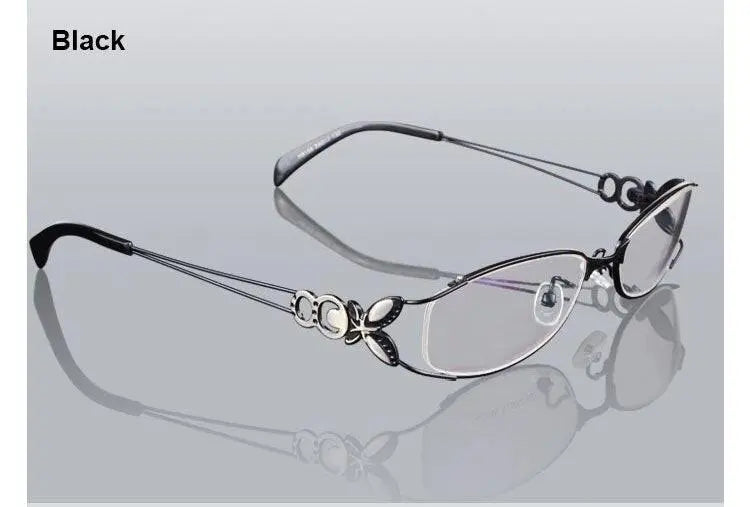 Women's Butterfly Full Rim Alloy Prescription Glasses 6150 — view 14 | Rx Spectacle