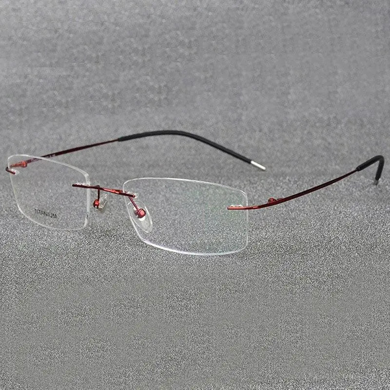 Rimless Titanium Prescription Glasses — view 6 | Rx Spectacle