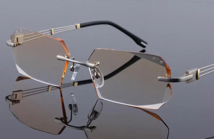 Rimless Titanium Prescription Glasses 58128 — view 15 | Rx Spectacle