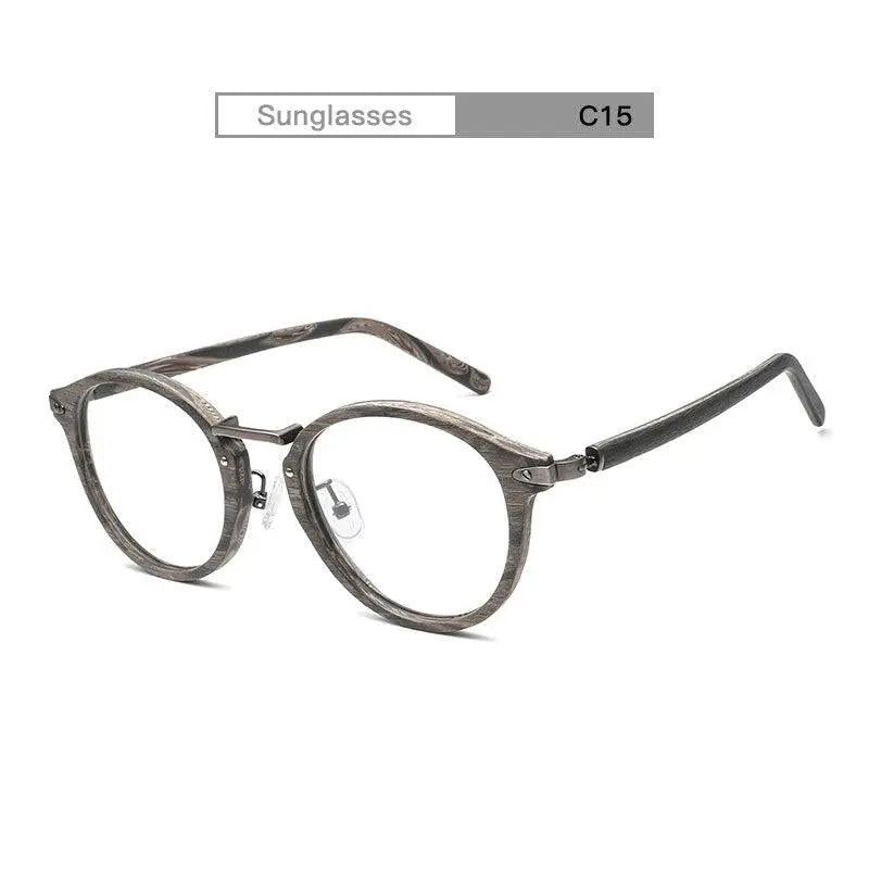 Unisex Round Full Rim Acetate Prescription Glasses Bc06 — view 15 | Rx Spectacle